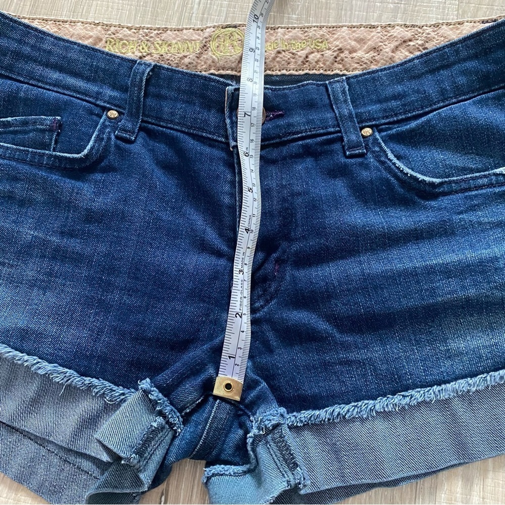 Rich & Skinny Denim Jean Shorts Sz 27 - Picture 3 of 10